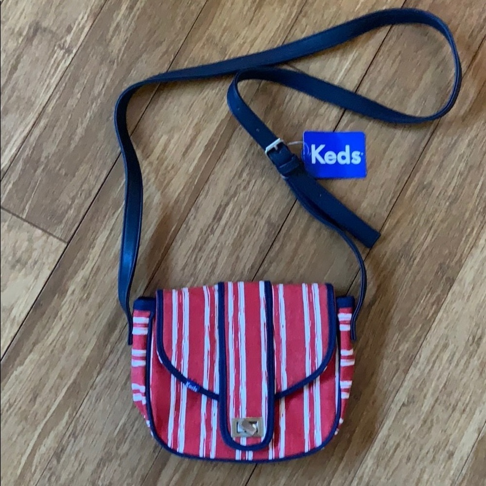 NEW KEDS canvas purse crossbody adjustable strap